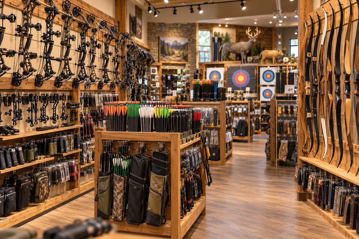 Archery retail store environment