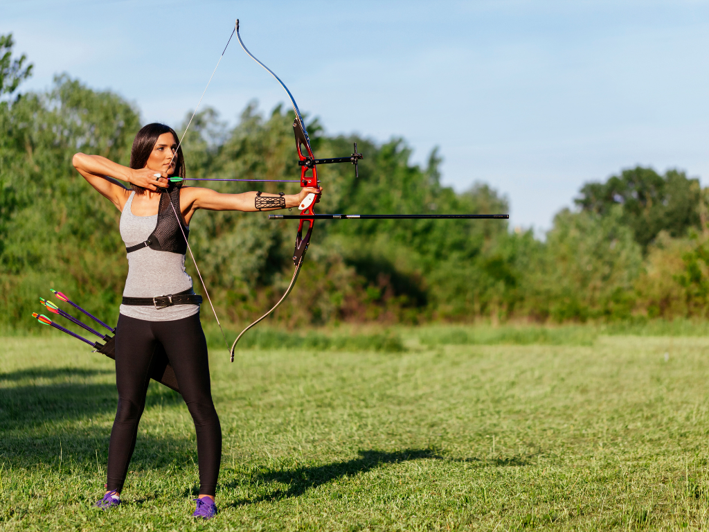 Archer drawing a bow
